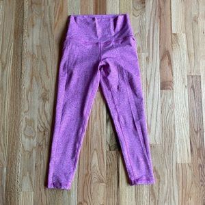 El Toro 21” Heather Pink Fleo leggings